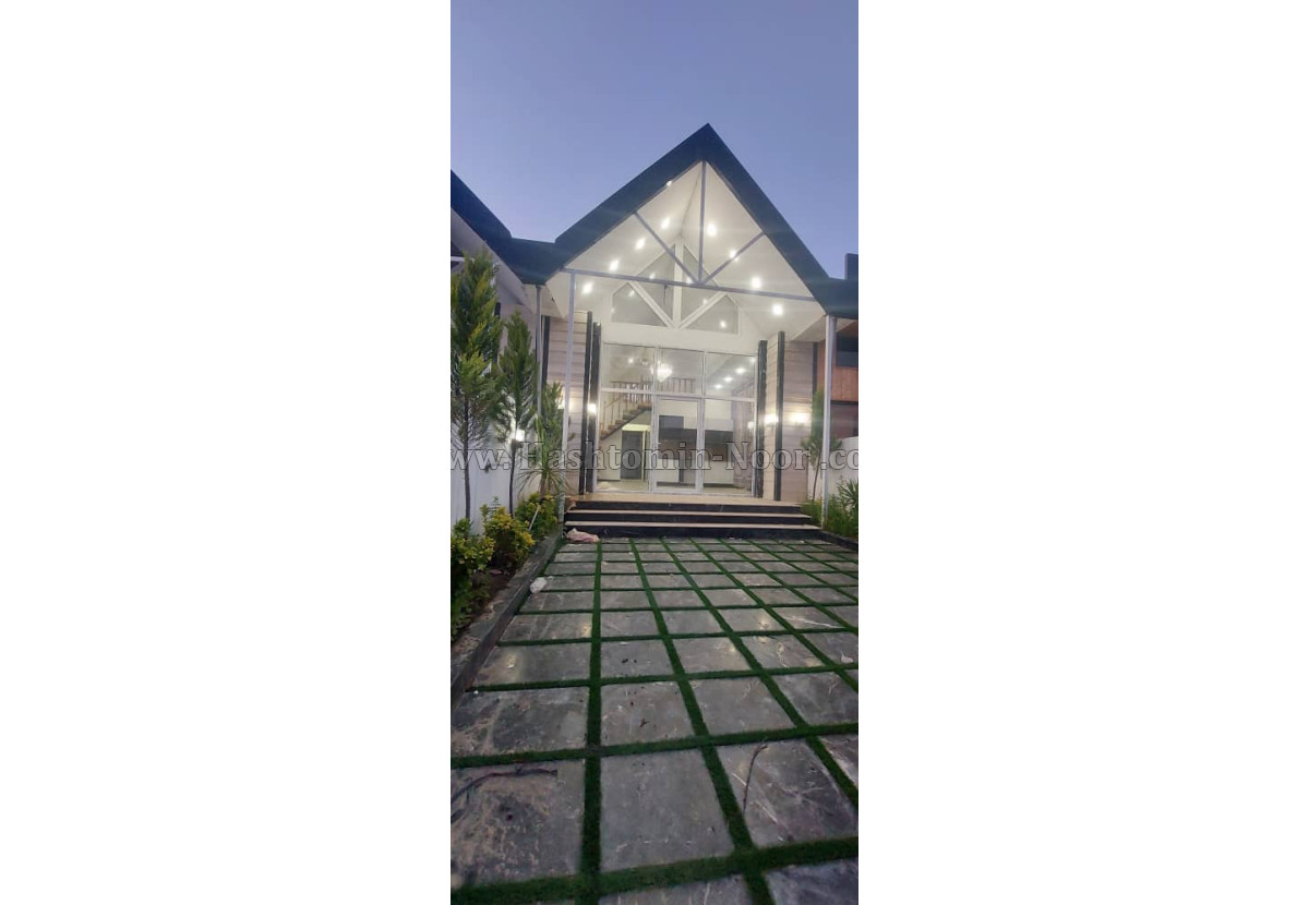 دو ویلا نما انگلیسی استخر دار